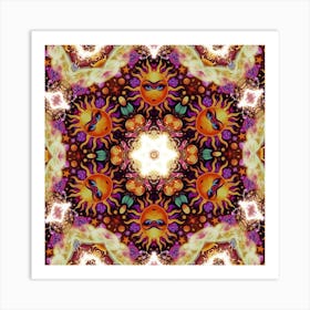 Psychedelic Sun Art Print