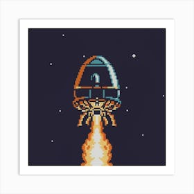 Spaceship Art Print