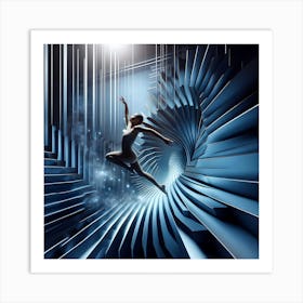 Dancer In A Spiral Art Print