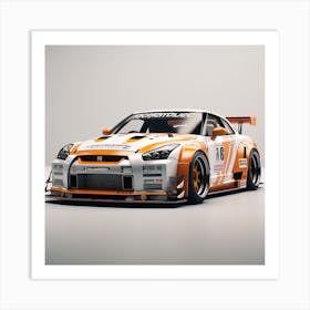 Nissan Gtr Art Print