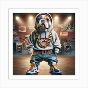 Rap Dog 1 Art Print