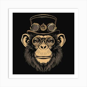 Steampunk Monkey 13 Art Print