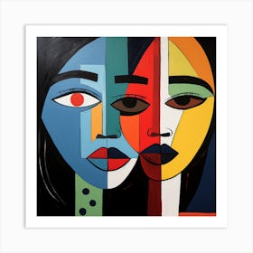 Two Faces 3 Art Print