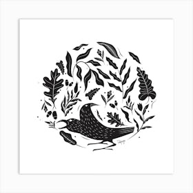 The Crows Square Art Print