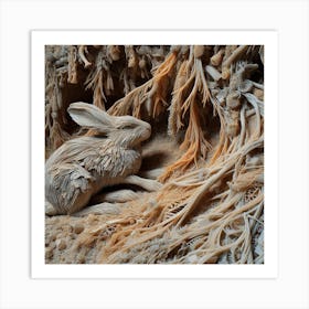 Rabbit Sculpture Art Print