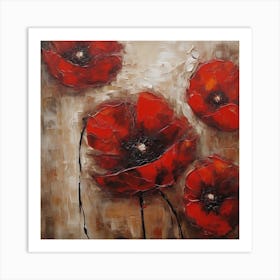 Flower of Large Red Poppy 2 Art Print