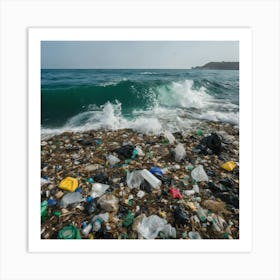 Ocean Pollution Art Print