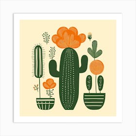 Cactus Print 5 Art Print