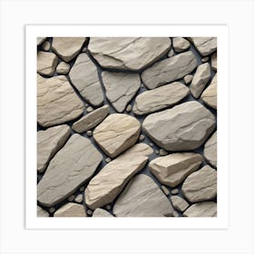 Stone Wall 25 Art Print