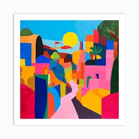 Abstract Travel Collection San Salvador El Salvador 1 Art Print