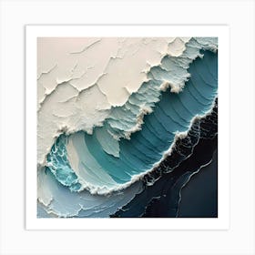 Abstract Wave Painting 8 Art Print