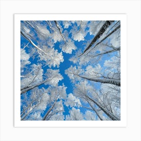 Snowy Trees In Winter 2 Art Print