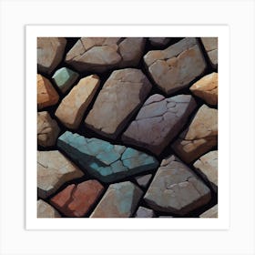 Stone Wall 88 Art Print