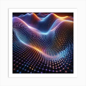 Abstract Wave Pattern 2 Art Print