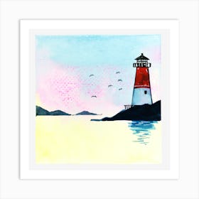 Sailboat On The Lake Art Print