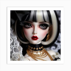 Black And White Doll Poster