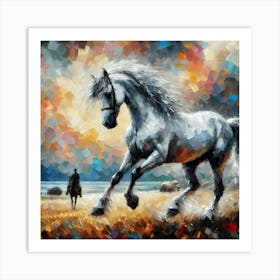 White Horse 1 Art Print