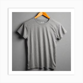 Grey T - Shirt 10 Art Print