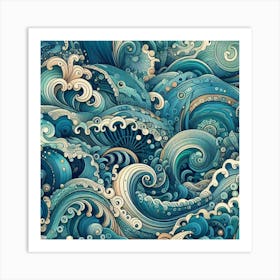 Ocean Waves Art Print