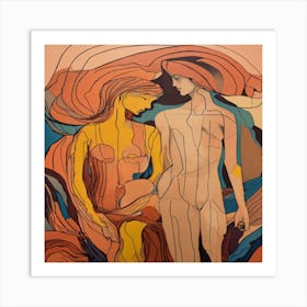 Two Nudes Art Print