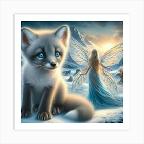 Fairy Fox 1 Art Print