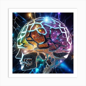 Brain In The Light Art Print