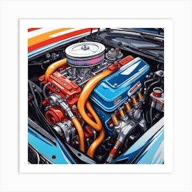 Engine Bay Art Print