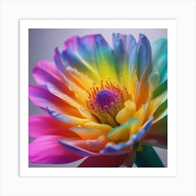 Rainbow Flower 2 Art Print