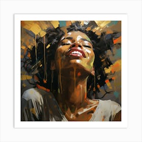 Woman Smiling Art Print