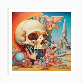 'Skull' 3 Art Print