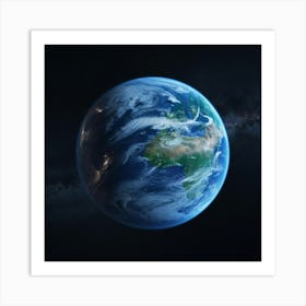 Earth From Space Art Print