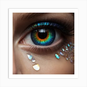 Rainbow Eyes Art Print