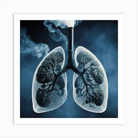 Lungs And Smoke 4 Art Print