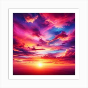 Sunset Sky 1 Art Print