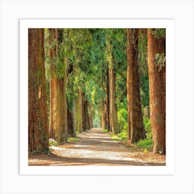 Path In A Forest Art Print