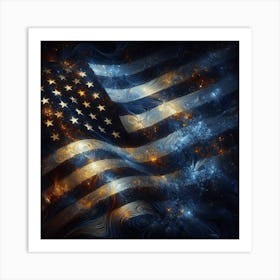 Usa Flag 3 Art Print