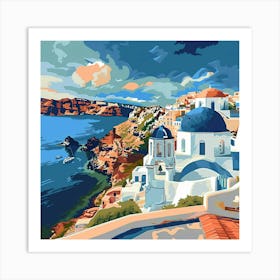 Oia Island Greece Art Print