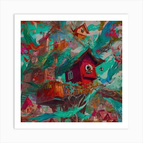 Default A Mesmerizing Illustration Of A Brilliantly Colorful 3 Art Print