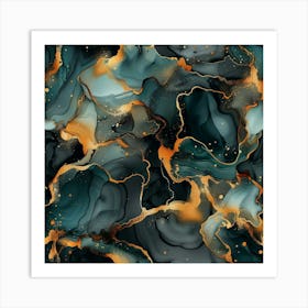 Gilded Marble (11) Art Print