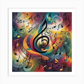 Music Notes 24 Art Print