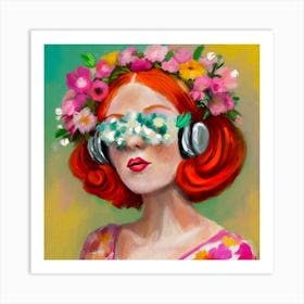 Redhead Beauty Art Print