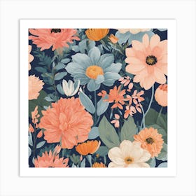 Adorable flowers 1 Art Print