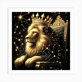 Zodiac Lion 13 Art Print