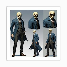 Default Van Gogh Skull 1 Art Print