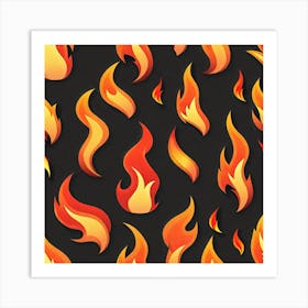 Fire Flames 1 Art Print