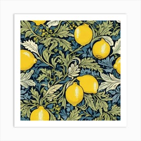 william morris floral fruit print 6 Art Print