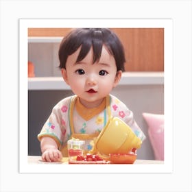 Korean Baby Art Print