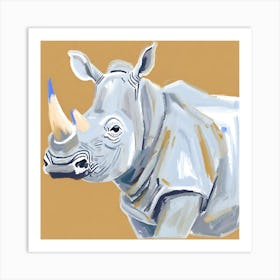 White Rhinoceros 03 1 Art Print