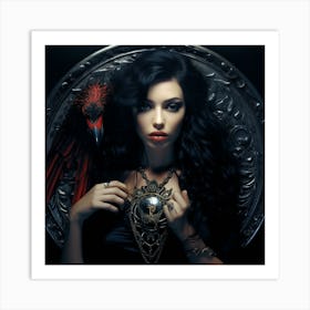 Gothic Beauty 1 Art Print