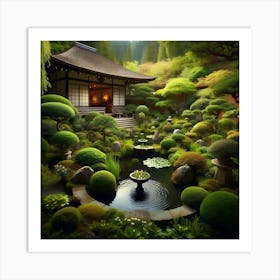 Japanese Garden 1 Art Print